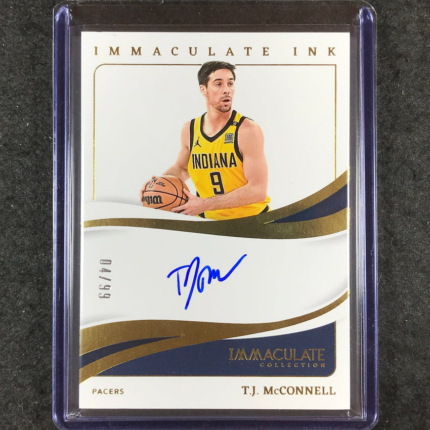 2023-24 Immaculate T.J. MCCONNELL Immaculate Ink Auto 4/99