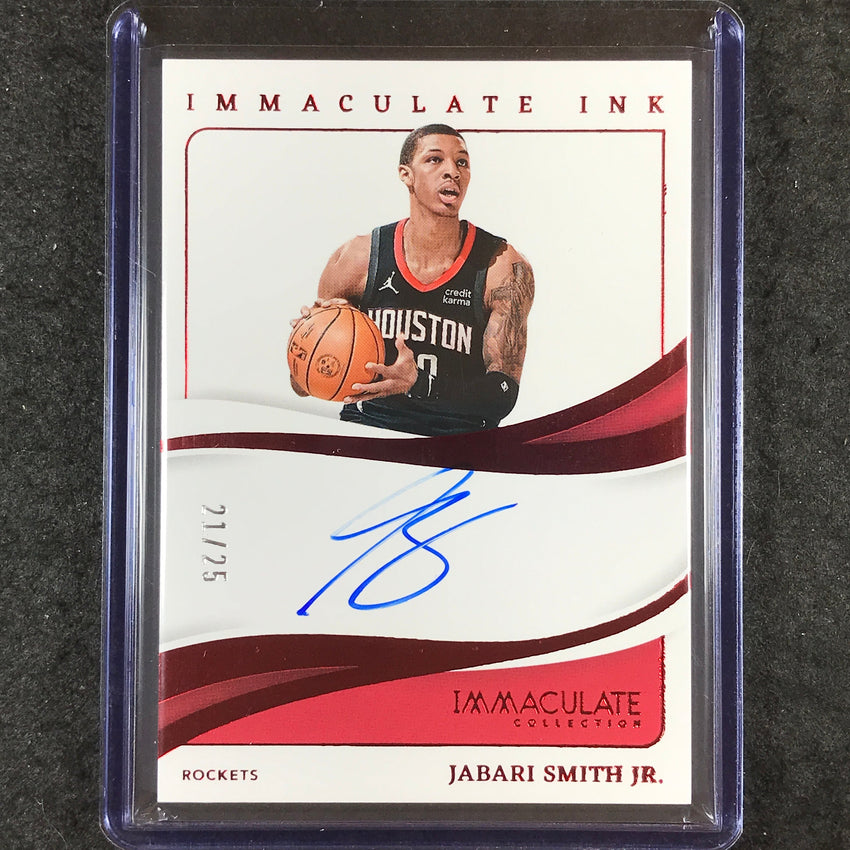 2023-24 Immaculate JABARI SMITH JR. Immaculate Ink Auto Red 21/25