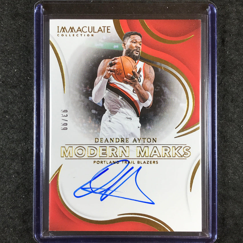 2023-24 Immaculate DEANDRE AYTON Modern Marks Auto 93/99