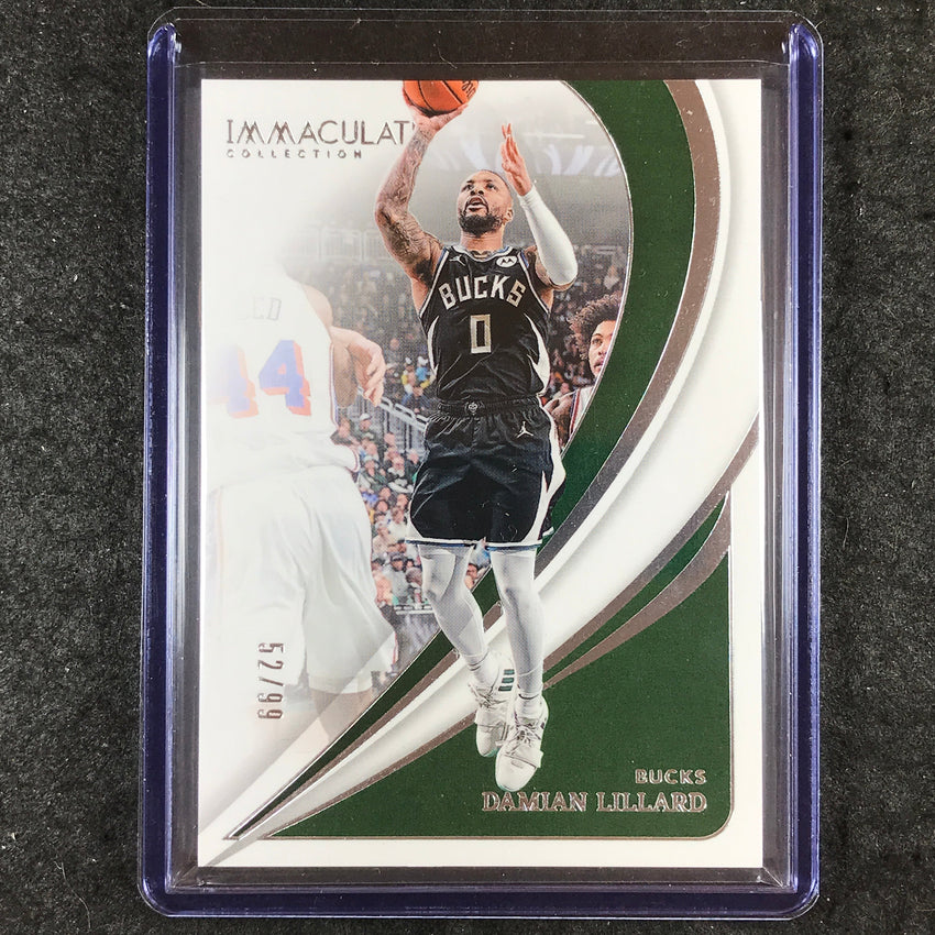 2023-24 Immaculate DAMIAN LILLARD Base 52/99 #75