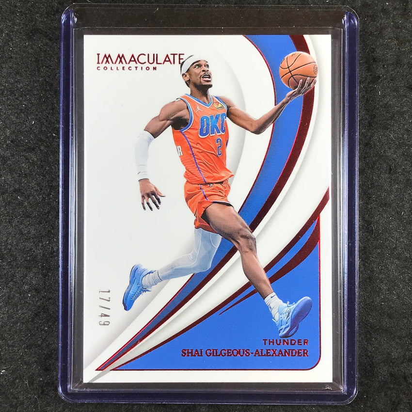 2023-24 Immaculate SHAI GILGEOUS-ALEXANDER Base Red 17/49 #33