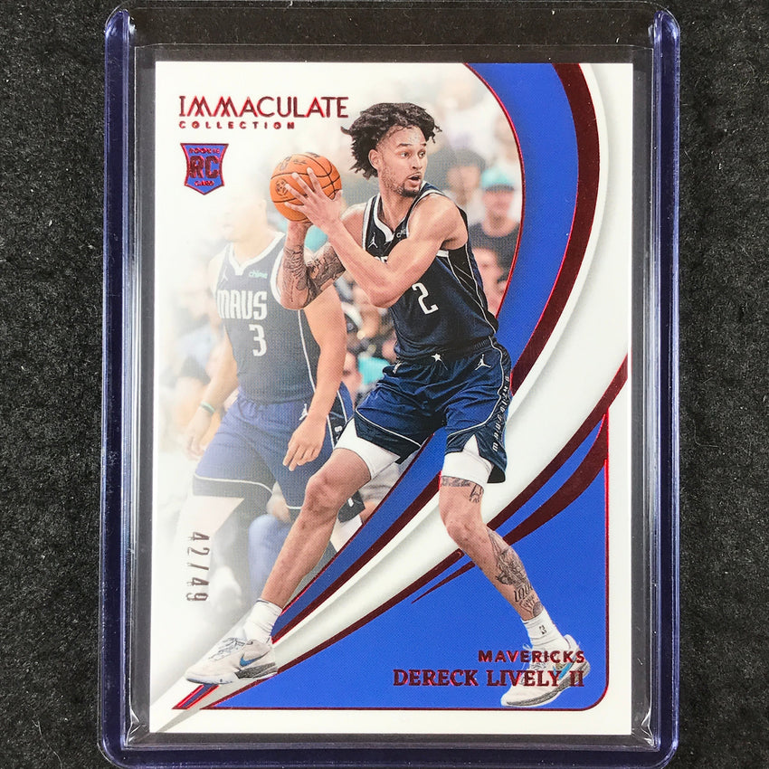 2023-24 Immaculate DERECK LIVELY II Rookie Base Red 42/49 #67