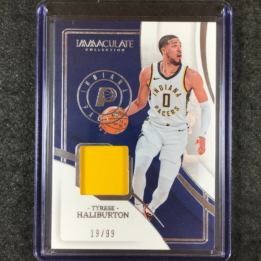 2023-24 Immaculate TYRESE HALIBURTON Materials Jersey Relic 19/99