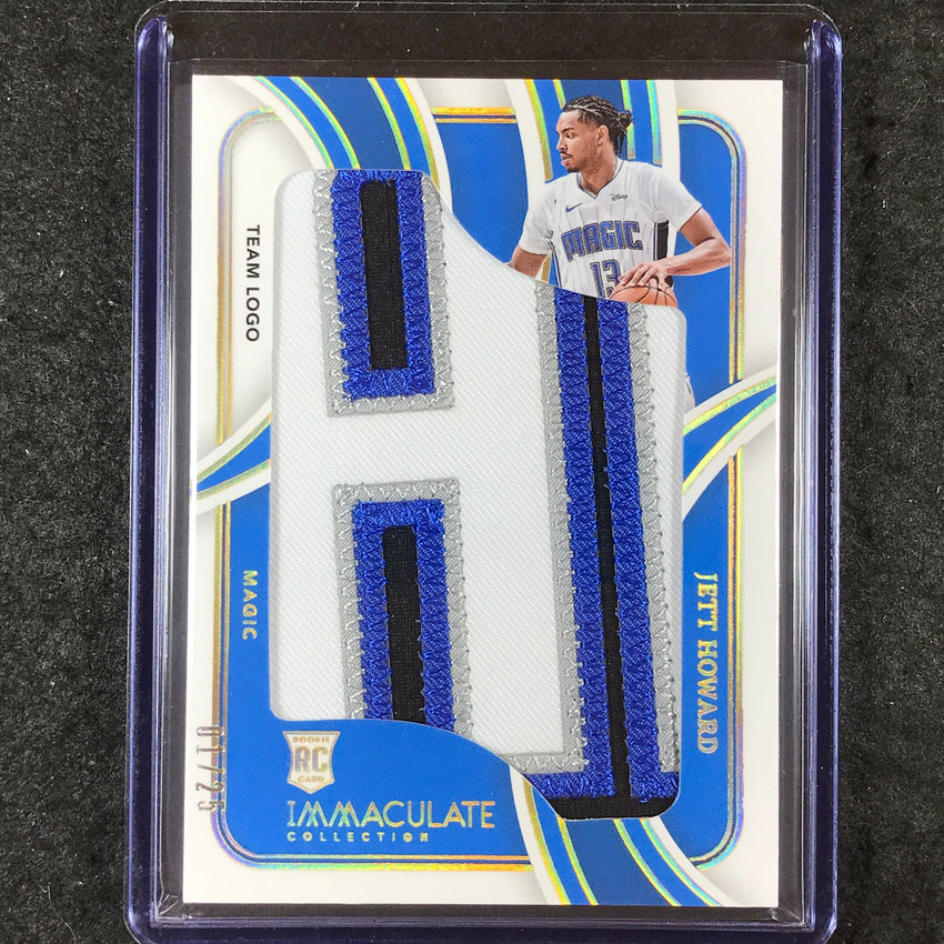 2023-24 Immaculate JETT HOWARD Rookie Jumbo Patch Team Logo 1/25
