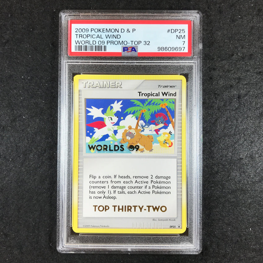 PSA 7 Tropical Wind - DP25 - Worlds '09 TOP 32 PRIZE PROMO 697