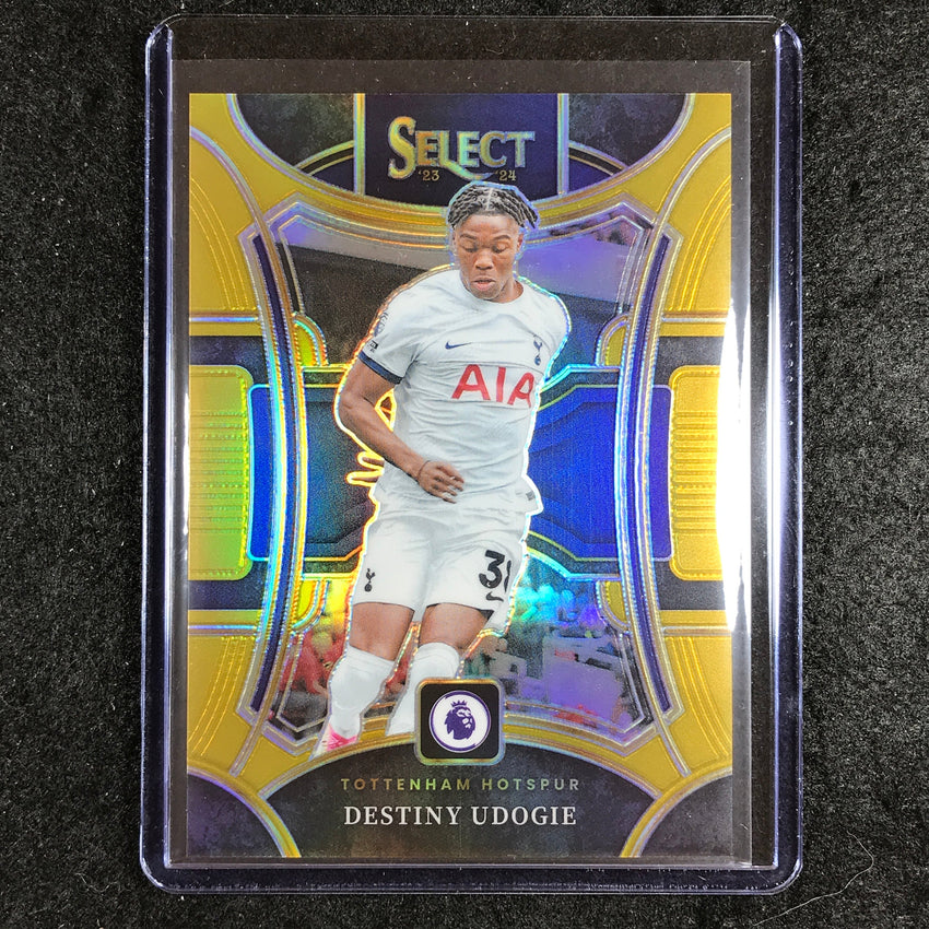 2023-24 Select EPL DESTINY UDOGIE Mezzanine Gold 10/10 #188