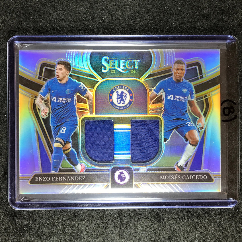2023-24 Select EPL ENZO FERNANDEZ MOISES CAICEDO Dual Swatches Jersey #EM (B)