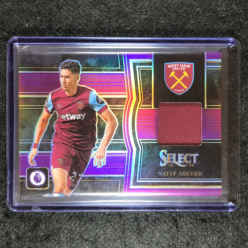 2023-24 Select EPL NAYEF AGUERD Select Memorabilia Jersey Relic Purple 7/49