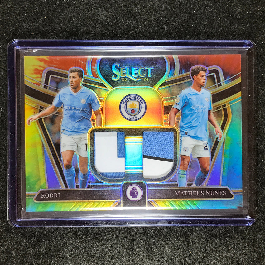2023-24 Select EPL RODRI MATHEUS NUNES Dual Swatches Patch Relic Tie-Dye 17/25