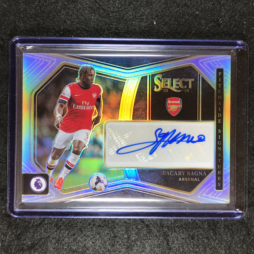2023-24 Select EPL BACARY SAGNA Pitchside Signatures Auto #BS