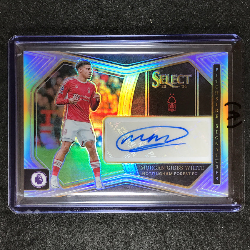 2023-24 Select EPL MORGAN GIBBS-WHITE Pitchside Signatures Auto #MGW (A)