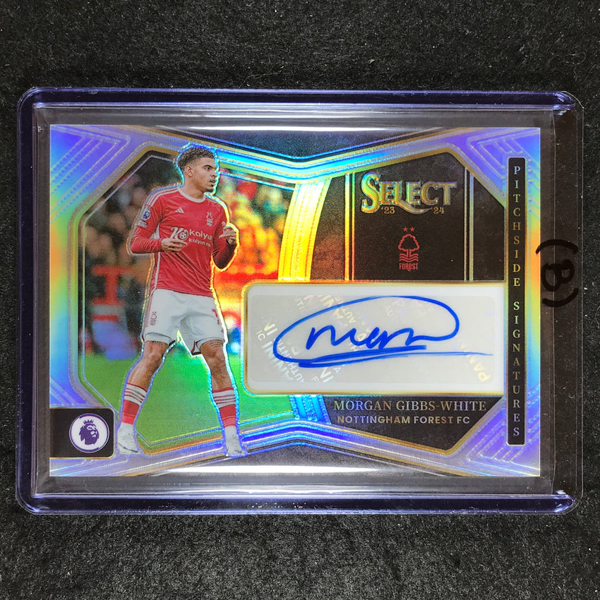 2023-24 Select EPL MORGAN GIBBS-WHITE Pitchside Signatures Auto #MGW (B)