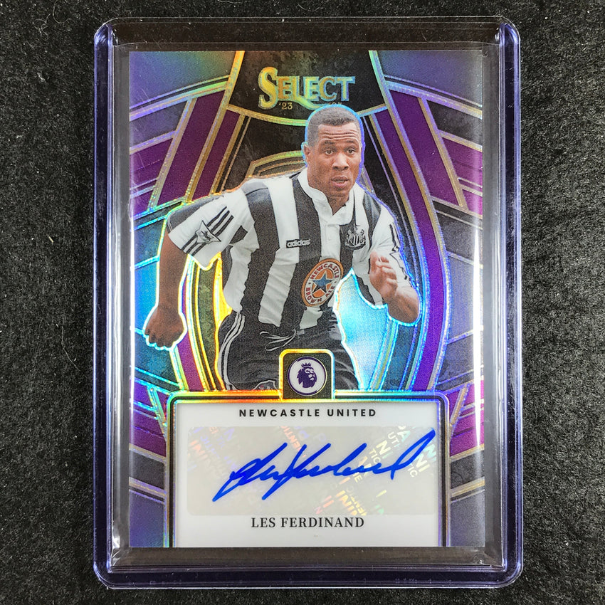2023-24 Select EPL LES FERDINAND Select Signatures Auto Purple 34/49
