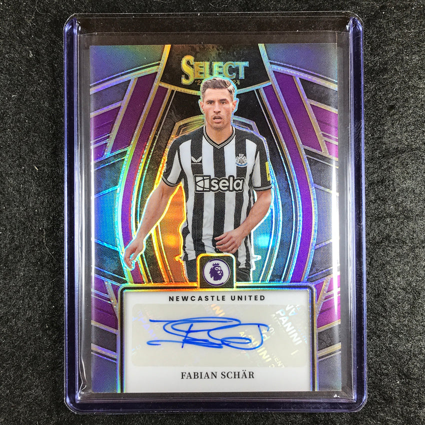 2023-24 Select EPL FABIAN SCHAR Select Signatures Auto Purple 14/49