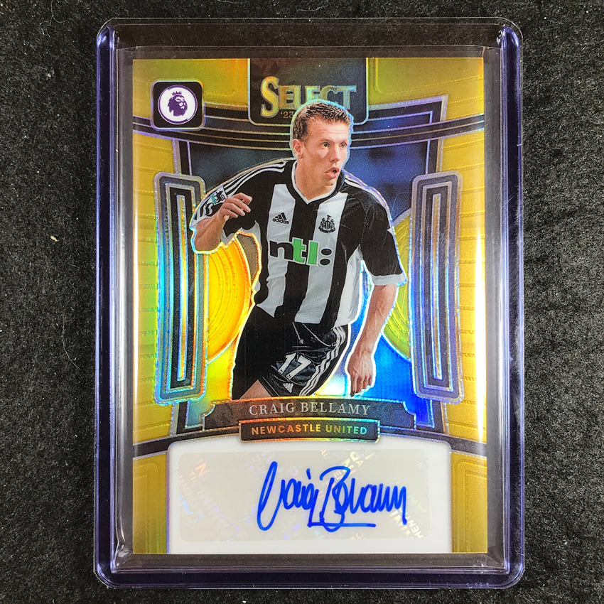 2023-24 Select EPL CRAIG BELLAMY Signatures Auto Gold 5/10