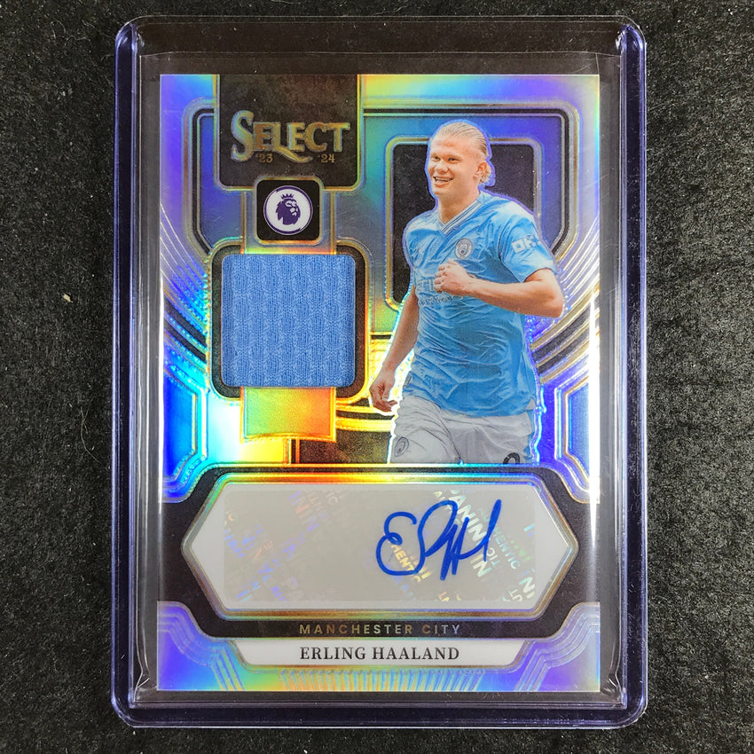 2023-24 Select EPL ERLING HAALAND Autographed Memorabilia Jersey Auto #EH