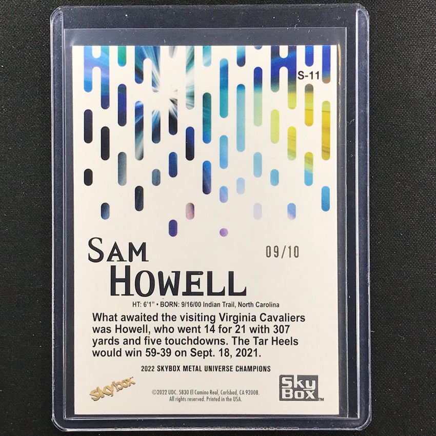 2022 Metal Universe Champions Sam Howell Skybox Premium Star Amethyst 9/10