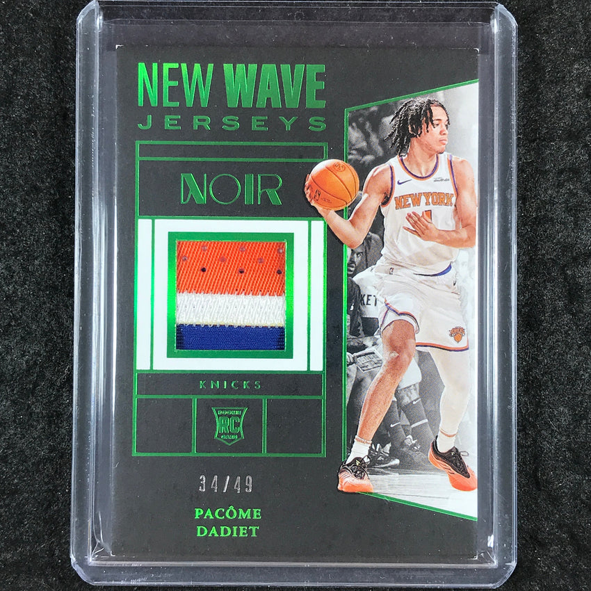 2024-25 Noir PACOME DADIET New Wave Jerseys Rookie Patch Relic Green 34/49