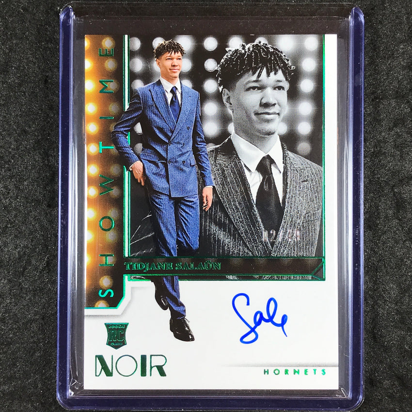 2024-25 Noir TIDJANE SALAUN Showtime Signatures Rookie Auto Green 2/49