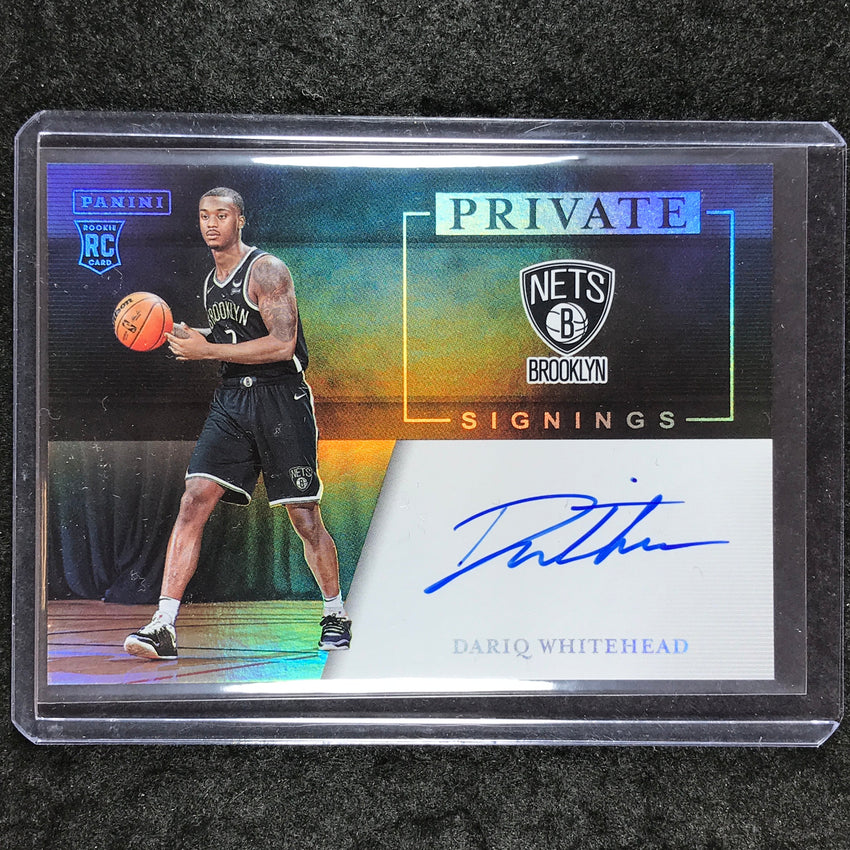 2024-25 Noir DARIQ WHITEHEAD Private Signings Rookie Auto #DRQ