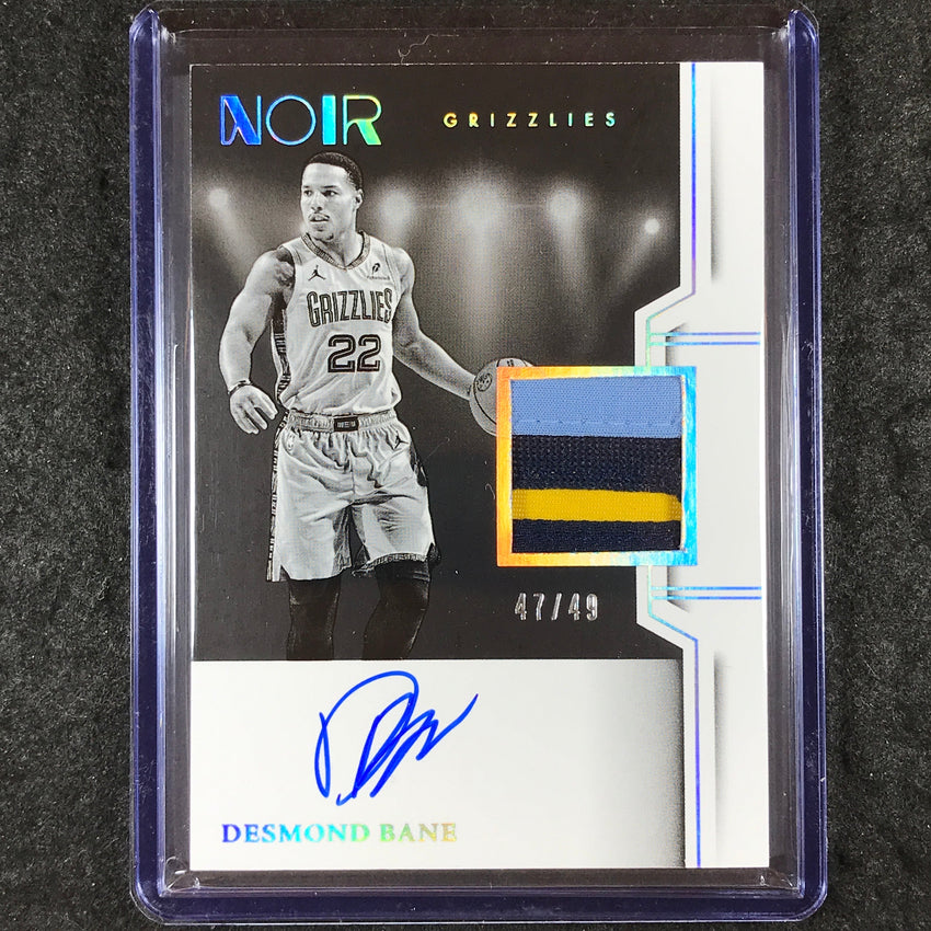 2024-25 Noir DESMOND BANE Autographed Prime Black and White Patch 47/49