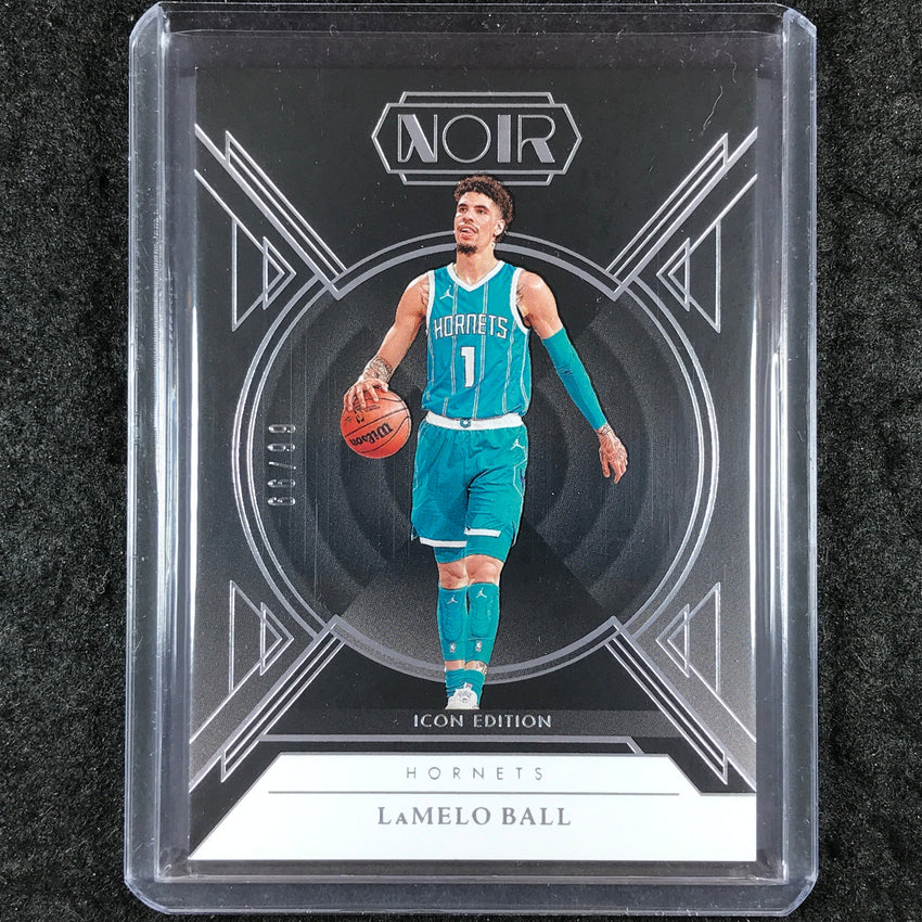 2024-25 Noir LAMELO BALL Base Icon Edition 66/99 #125