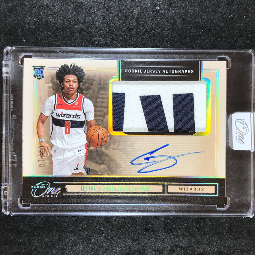 2024-25 One and One BUB CARRINGTON Rookie Patch Auto Gold 5/10