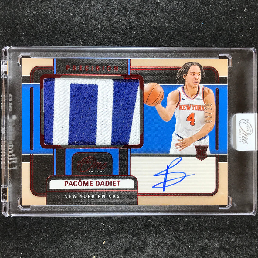 2024-25 One and One PACOME DADIET Precision Rookie Patch Auto Red 2/25