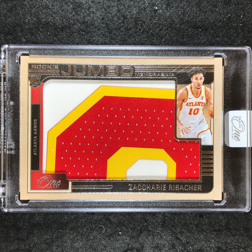 2024-25 One and One ZACCHARIE RISACHER Rookie Jumbo Memorabilia Patch 8/20
