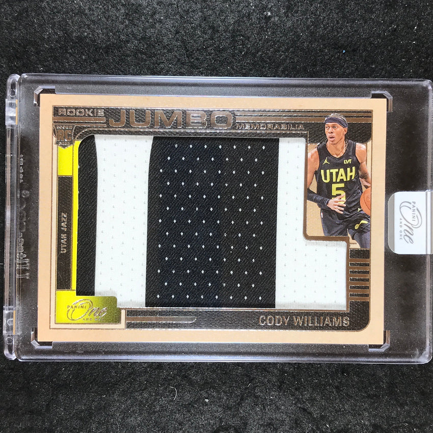 2024-25 One and One CODY WILLIAMS Rookie Jumbo Memorabilia Patch 12/20