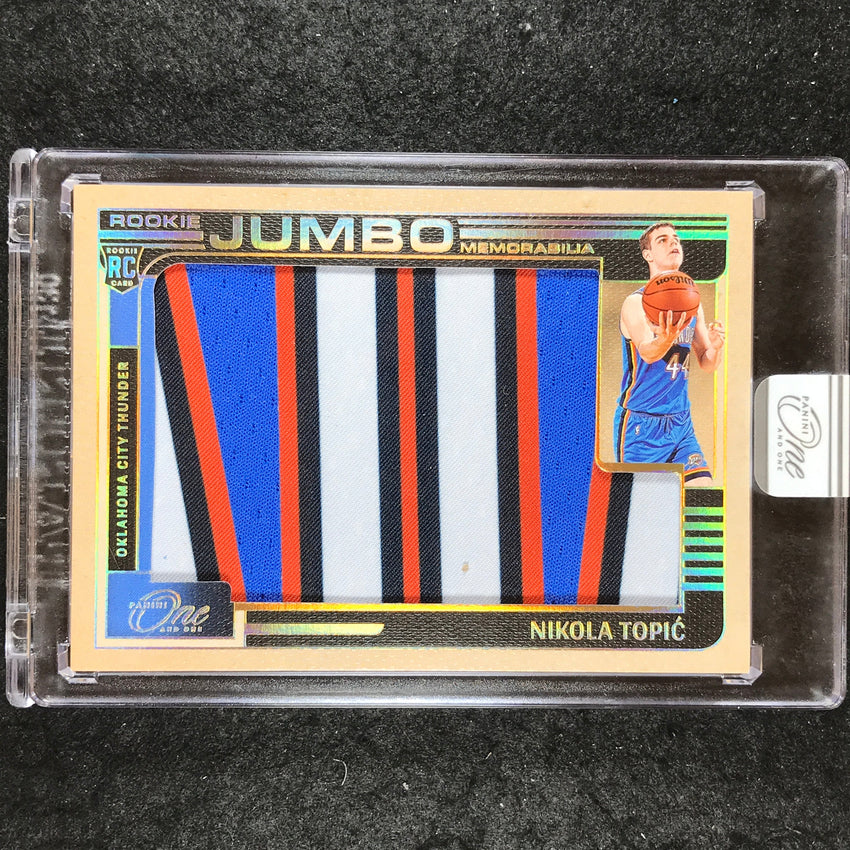 2024-25 One and One NIKOLA TOPIC Rookie Jumbo Memorabilia Patch Gold 4/10