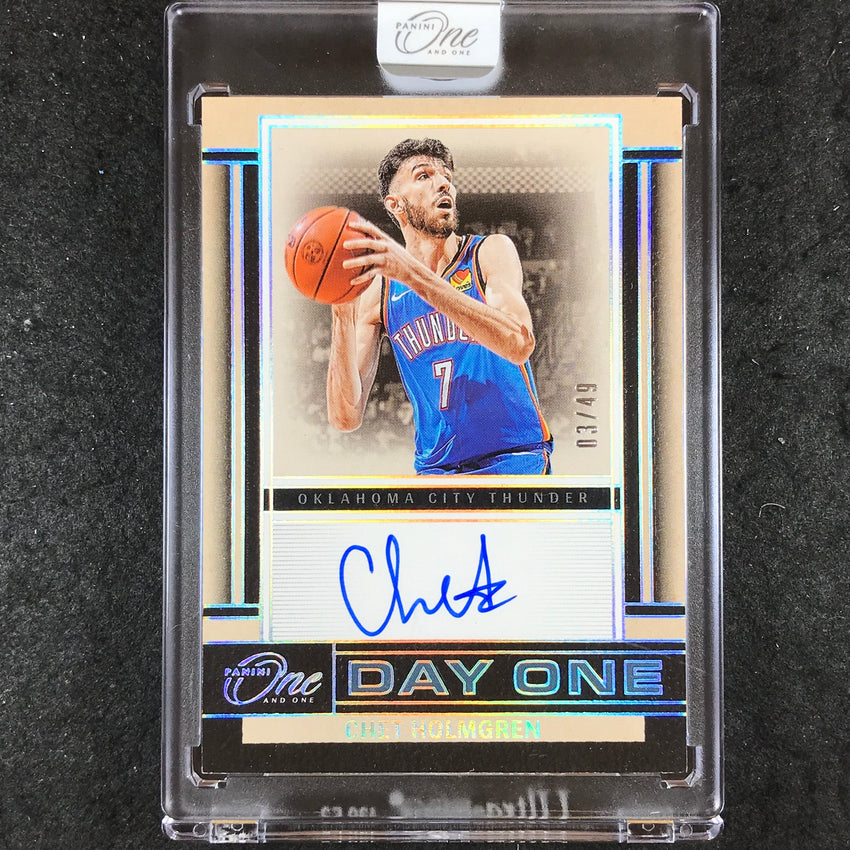 2024-25 One and One CHET HOLMGREN Day One Signatures Auto 3/49
