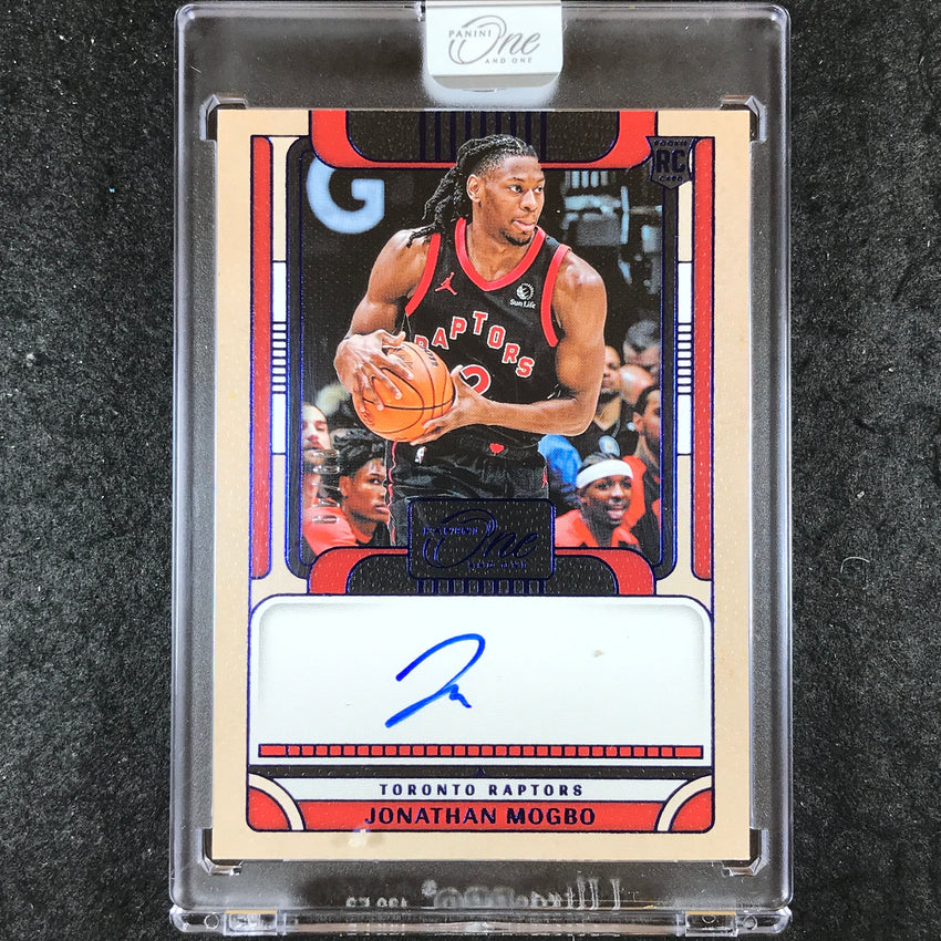 2024-25 One and One JONATHAN MOGBO Rookie Autographs Blue 9/49
