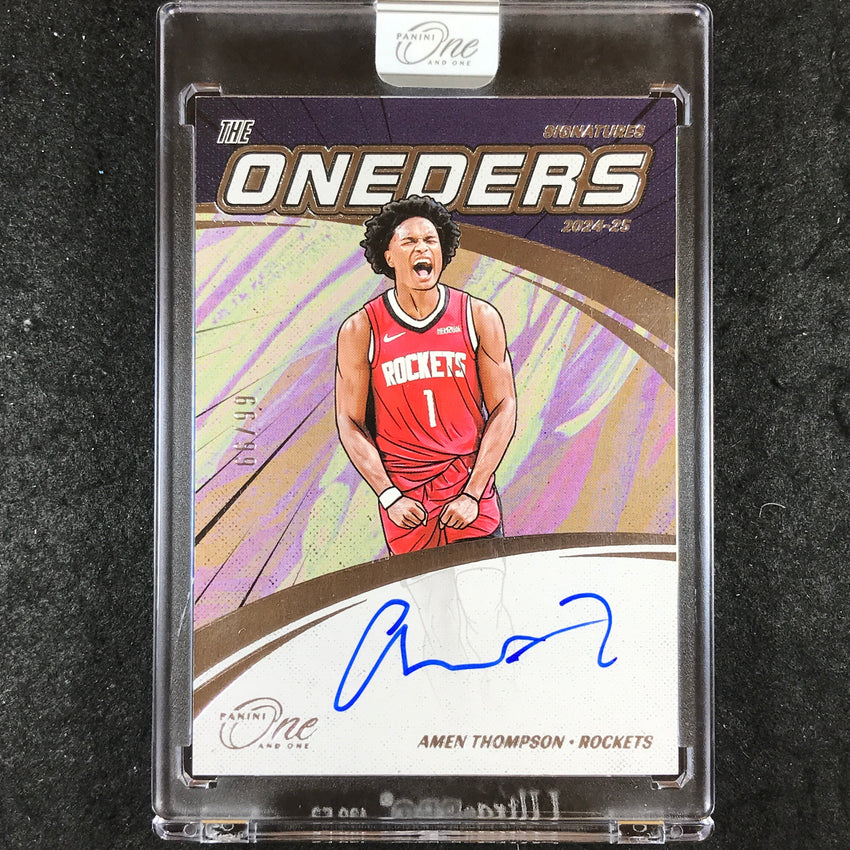 2024-25 One and One AMEN THOMPSON The Oneders Signatures Auto 66/99