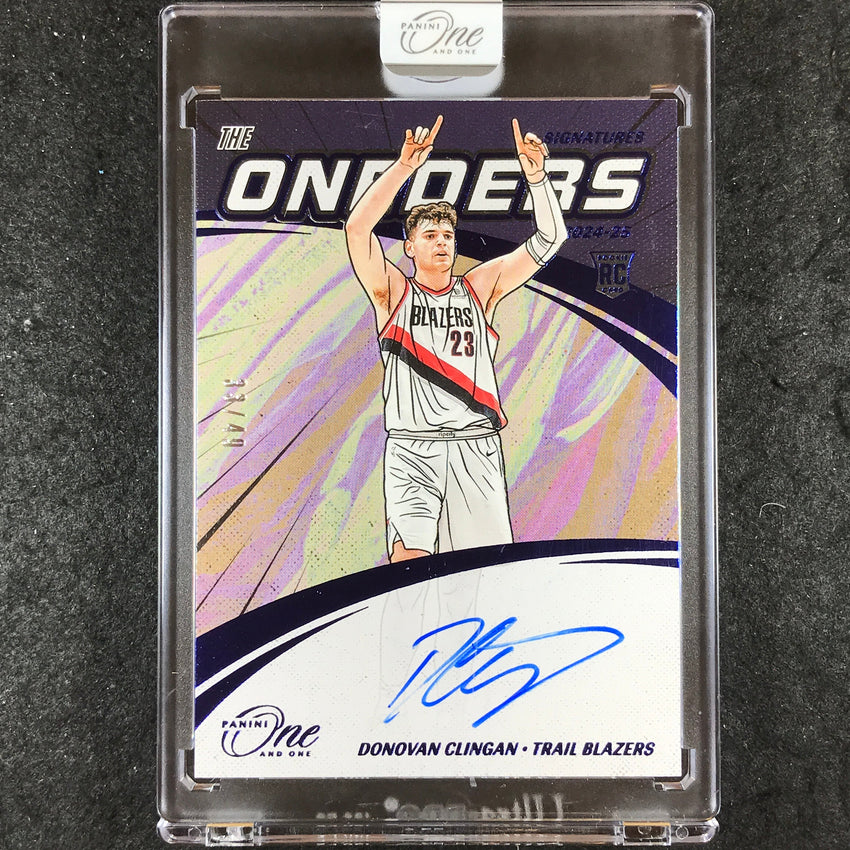 2024-25 One and One DONOVAN CLINGAN Oneders Signatures Rookie Auto Blue 33/49