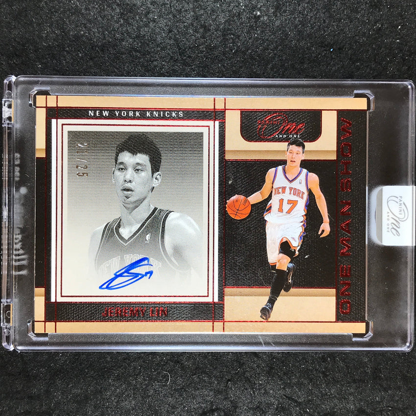 2024-25 One and One JEREMY LIN One Man Show Auto Red 21/25