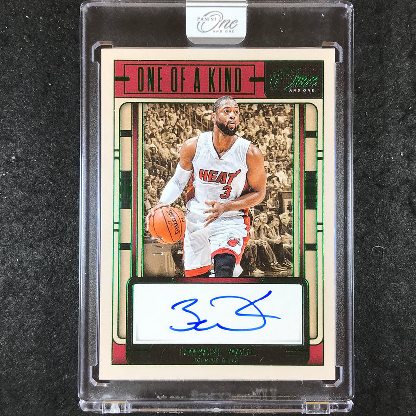2024-25 One and One DWYANE WADE One of a Kind Auto Green 1/5