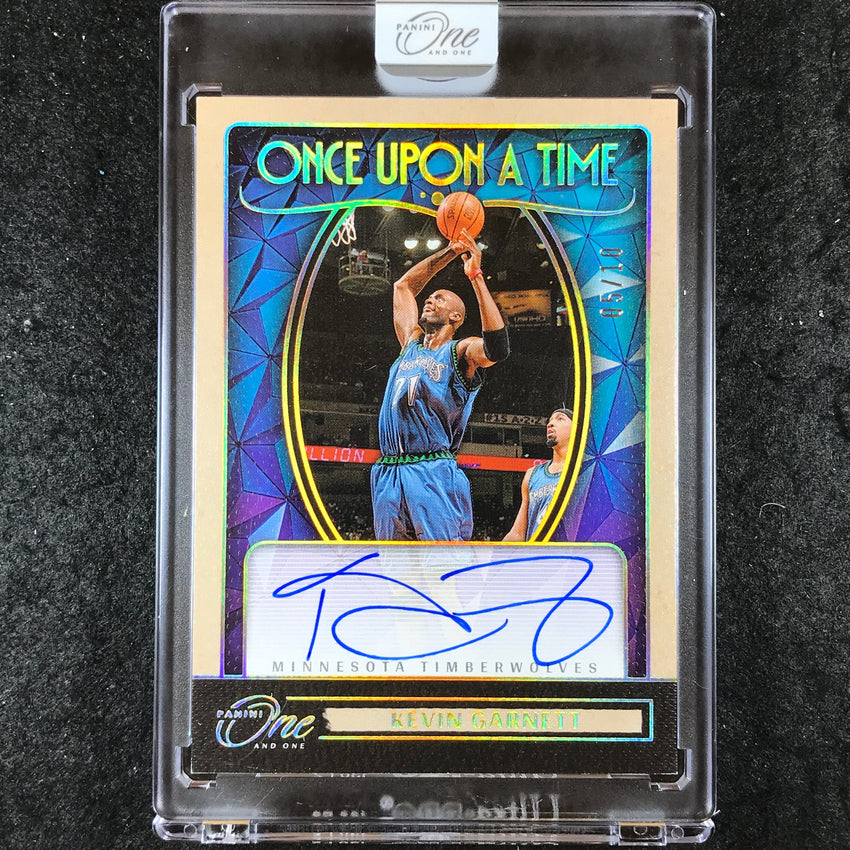 2024-25 One and One KEVIN GARNETT Once Upon a Time Signatures Auto Gold 5/10