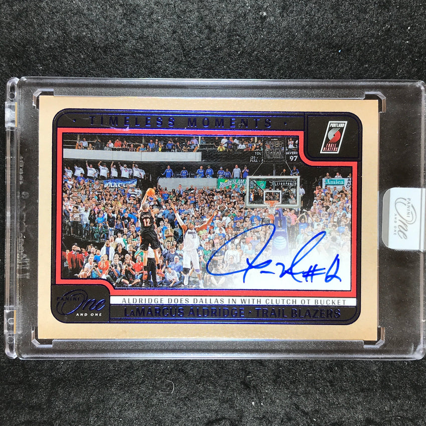 2024-25 One and One LAMARCUS ALDRIDGE Timeless Moments Auto Blue 40/49
