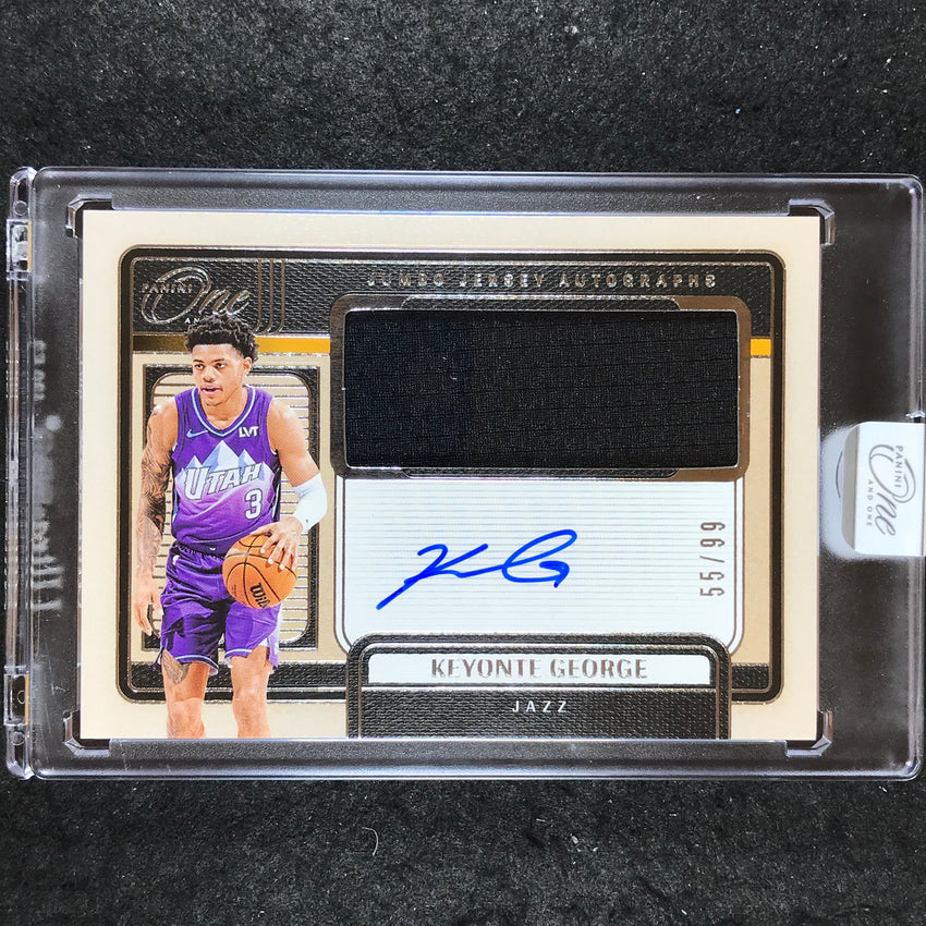 2024-25 One and One KEYONTE GEORGE Jumbo Jersey Autographs 55/99