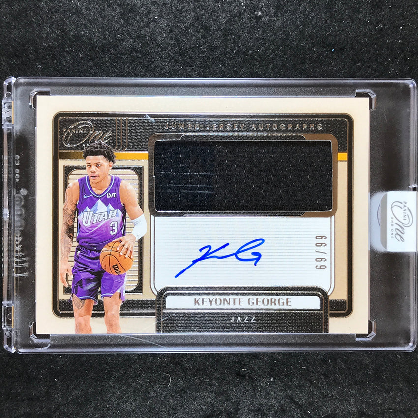 2024-25 One and One KEYONTE GEORGE Jumbo Jersey Autographs 69/99