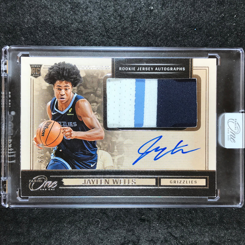 2024-25 One and One JAYLEN WELLS Rookie Patch Auto 87/99