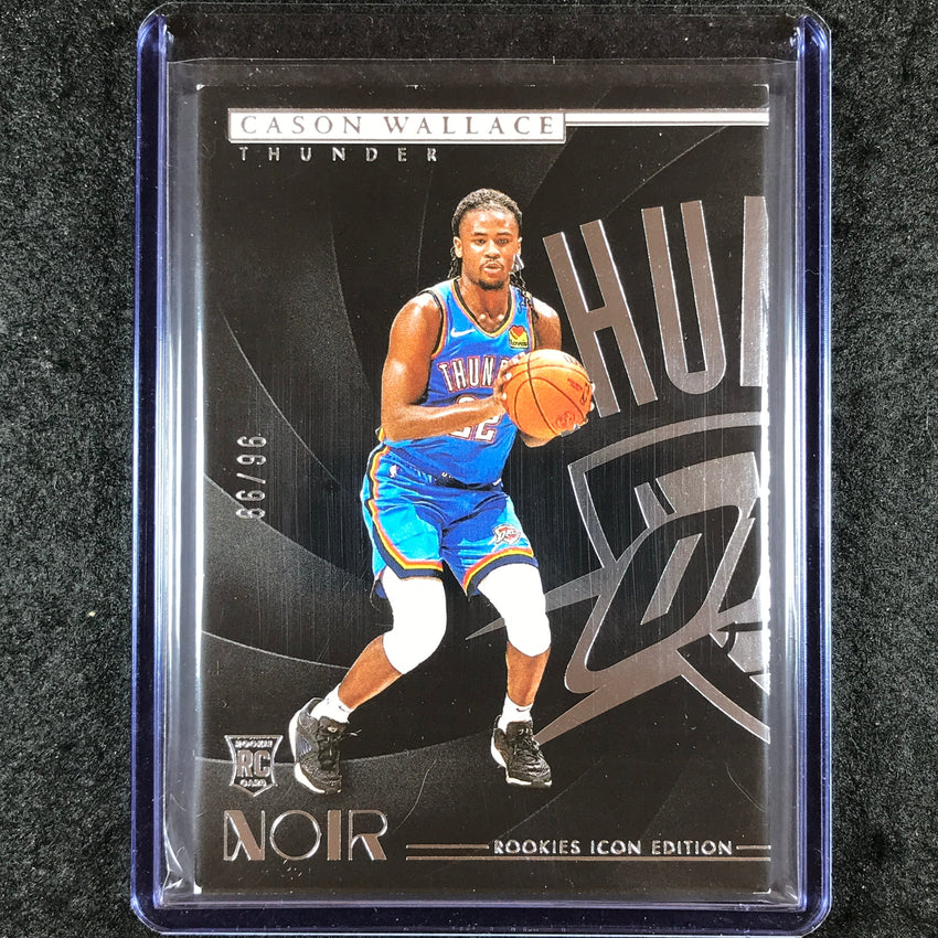 2023-24 Noir CASON WALLACE Rookie Icon Edition Base 96/99 #175