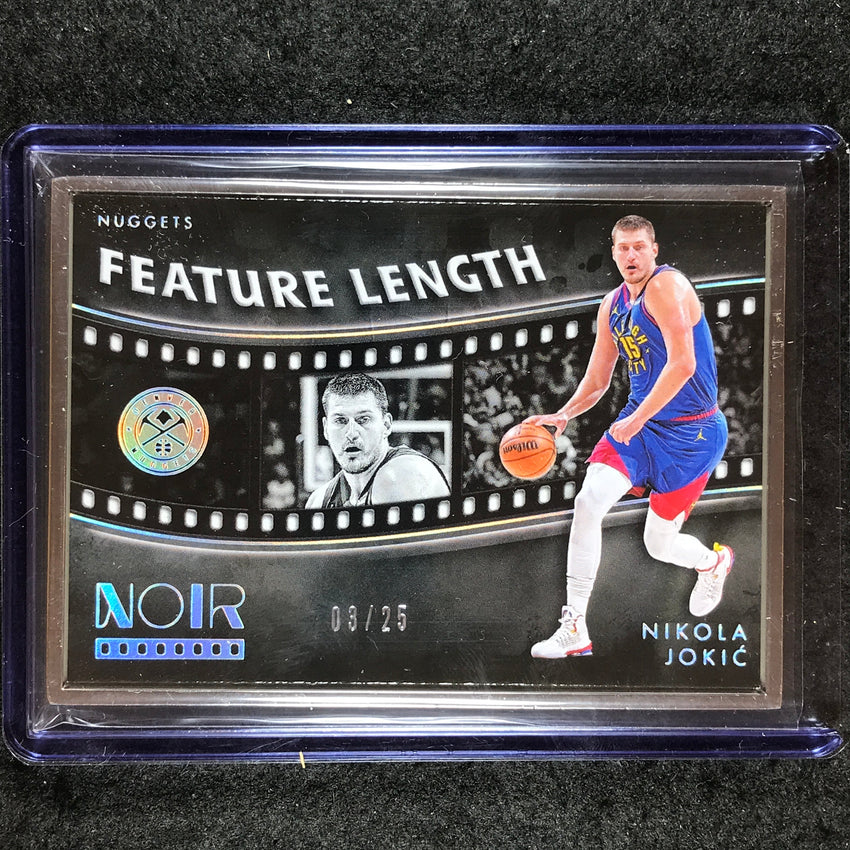2023-24 Noir NIKOLA JOKIC Feature Length Metal Frame 3/25 #258