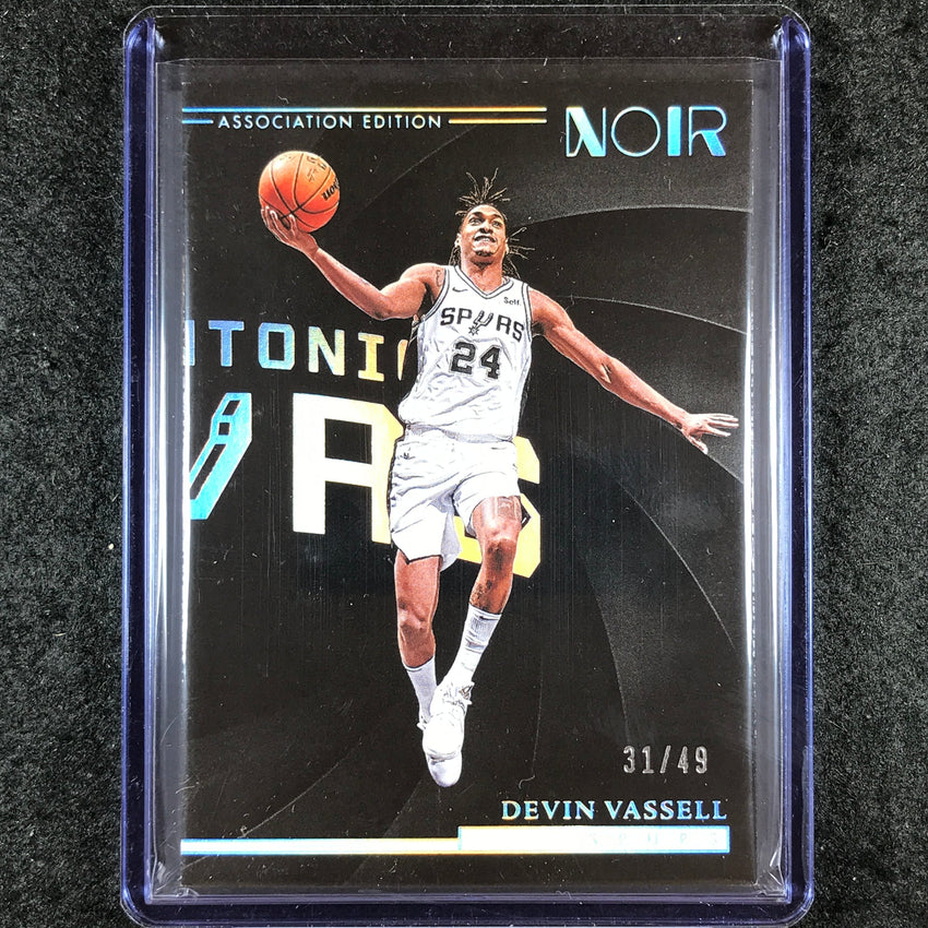 2023-24 Noir DEVIN VASSELL Association Edition Holo Silver 31/49 #61