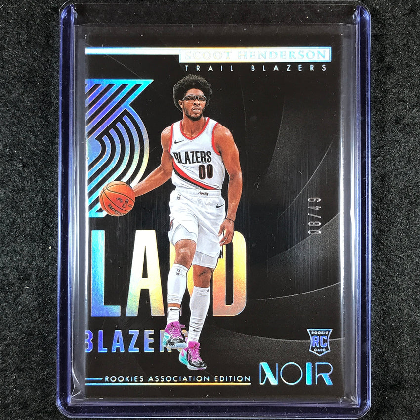 2023-24 Noir SCOOT HENDERSON Rookie Association Edition Holo Silver 8/49 #147