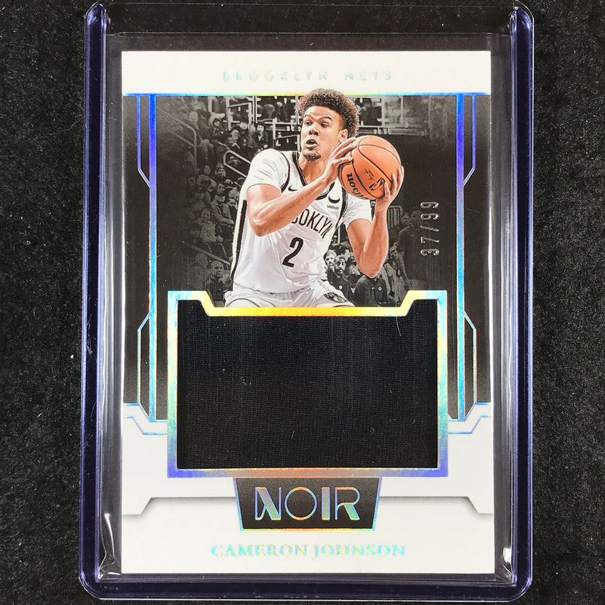 2023-24 Noir CAMERON JOHNSON Jumbo Material Jersey Relic 37/99