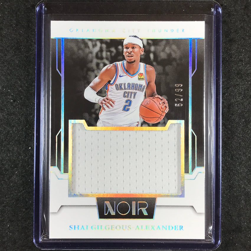 2023-24 Noir SHAI GILGEOUS-ALEXANDER Jumbo Material Jersey Relic 52/99