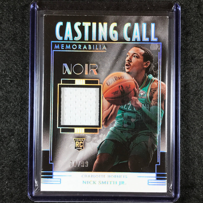 2023-24 Noir NICK SMITH JR. Casting Call Memorabilia Rookie Jersey Relic 4/99