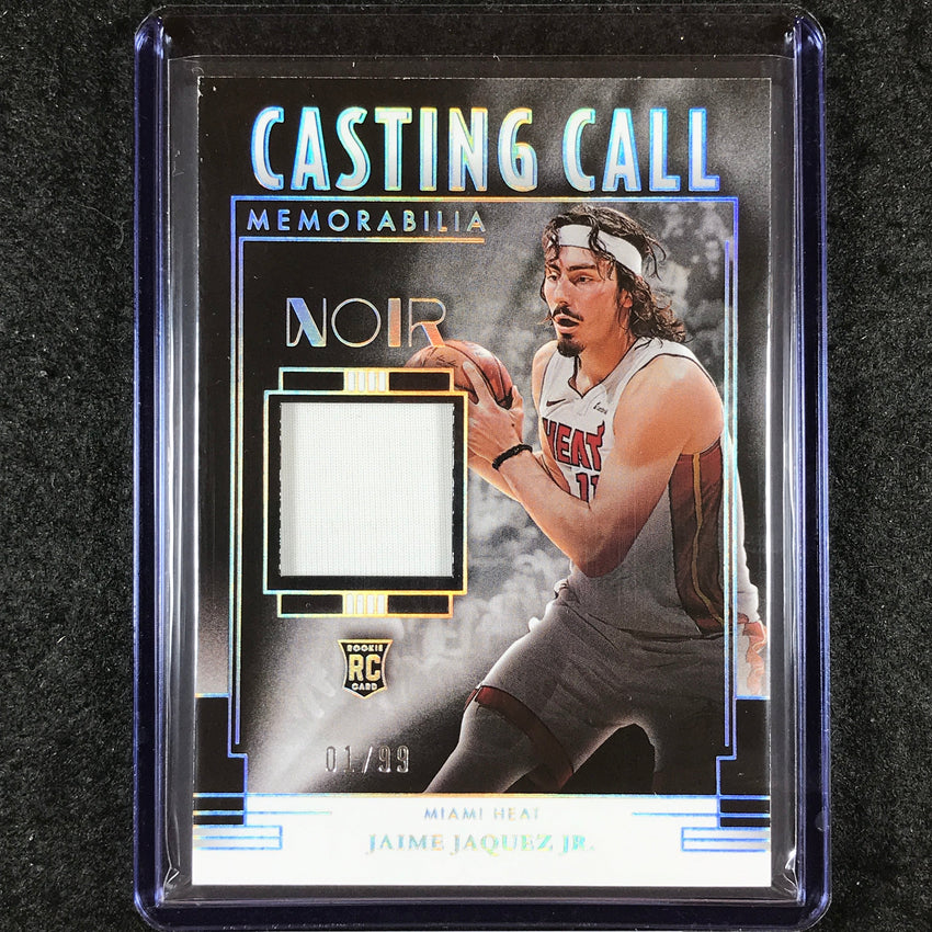 2023-24 Noir JAIME JAQUEZ JR. Casting Call Memorabilia Rookie Jersey Relic 1/99
